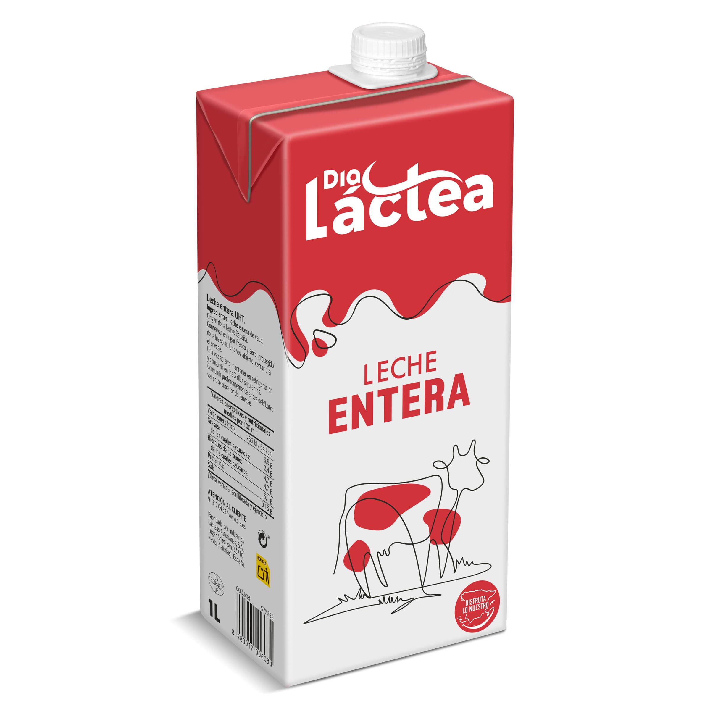 Leche entera Dia Láctea 1 L