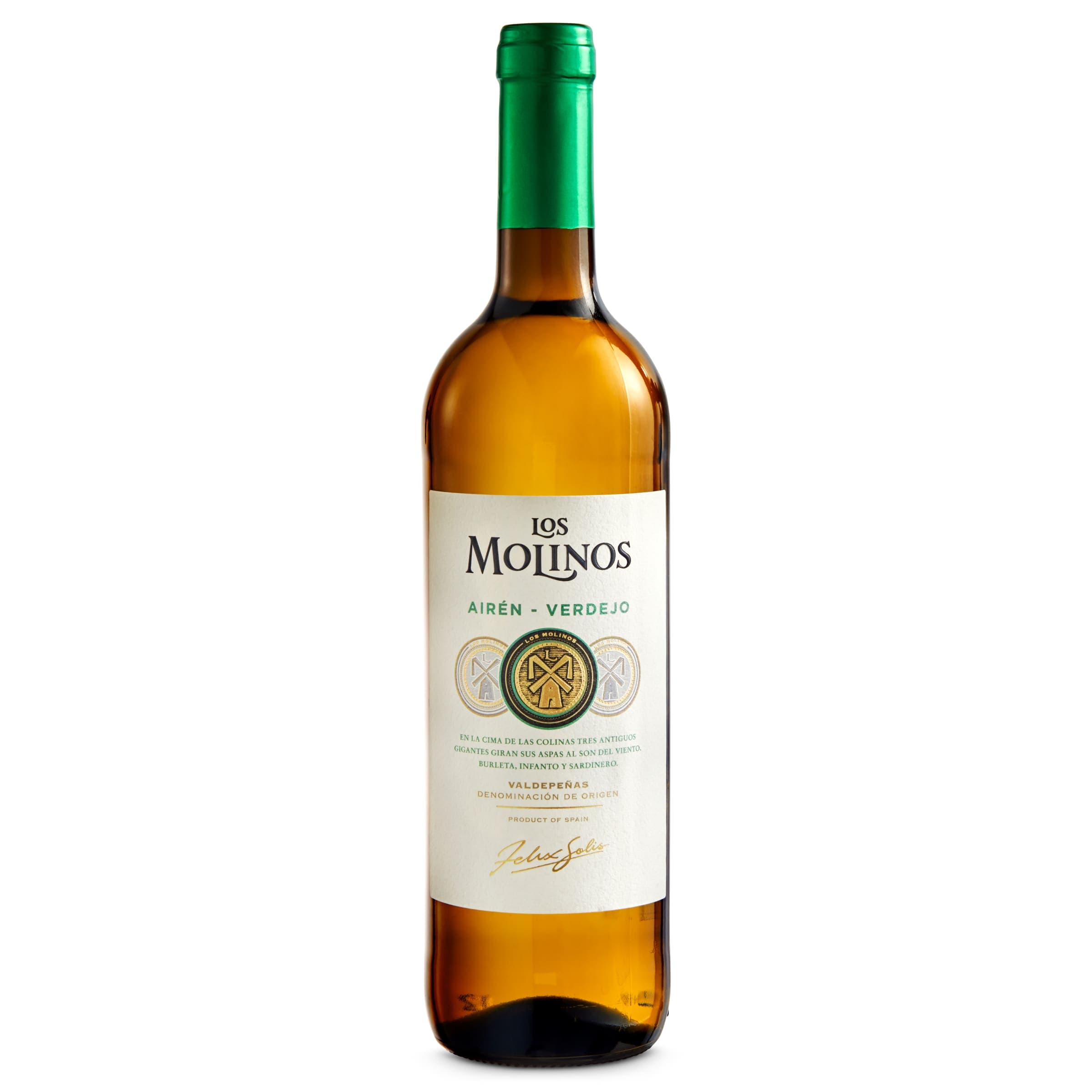 Vino blanco verdejo D.O. Valdepeñas  Molinos 75 cl