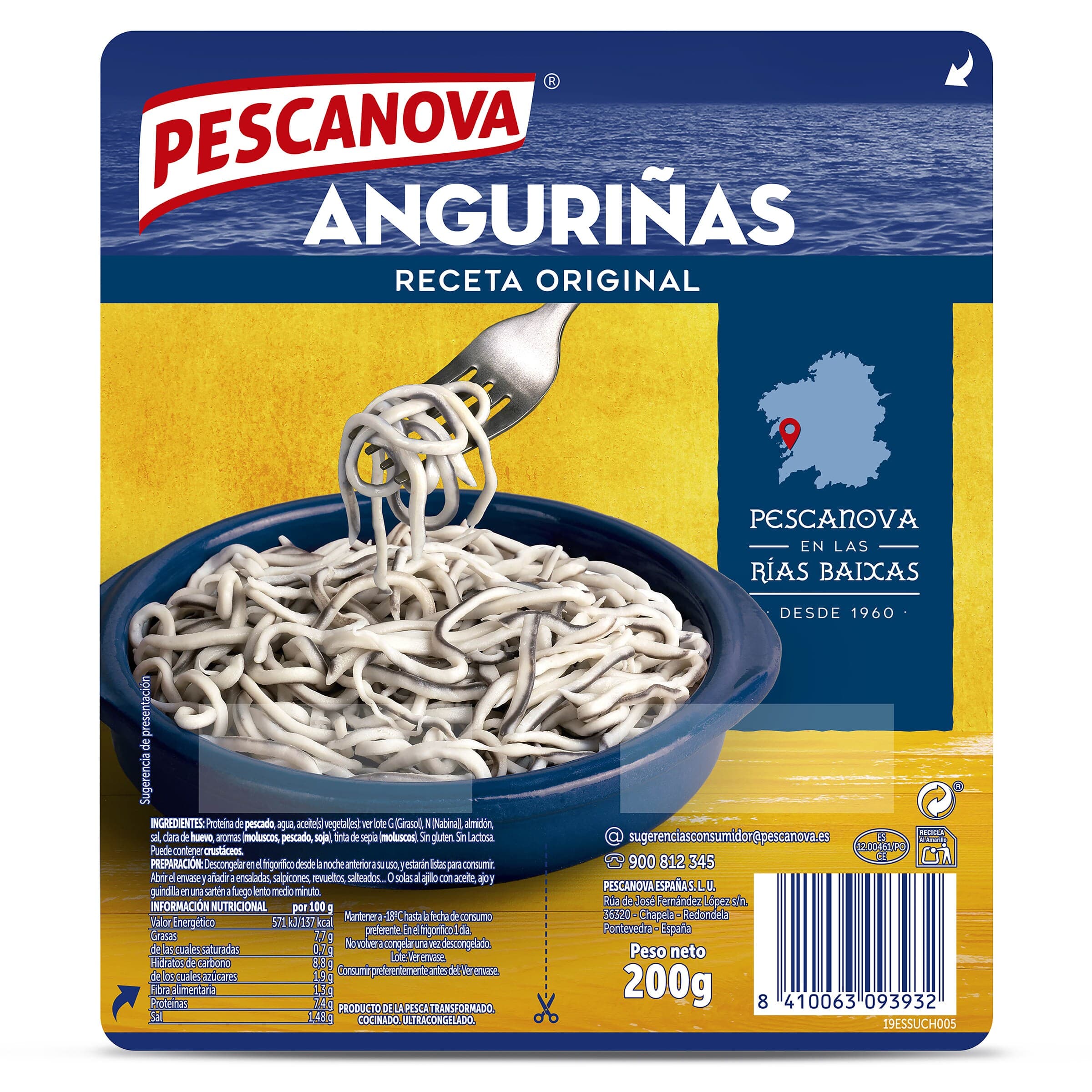 Anguriñas Pescanova 200 g
