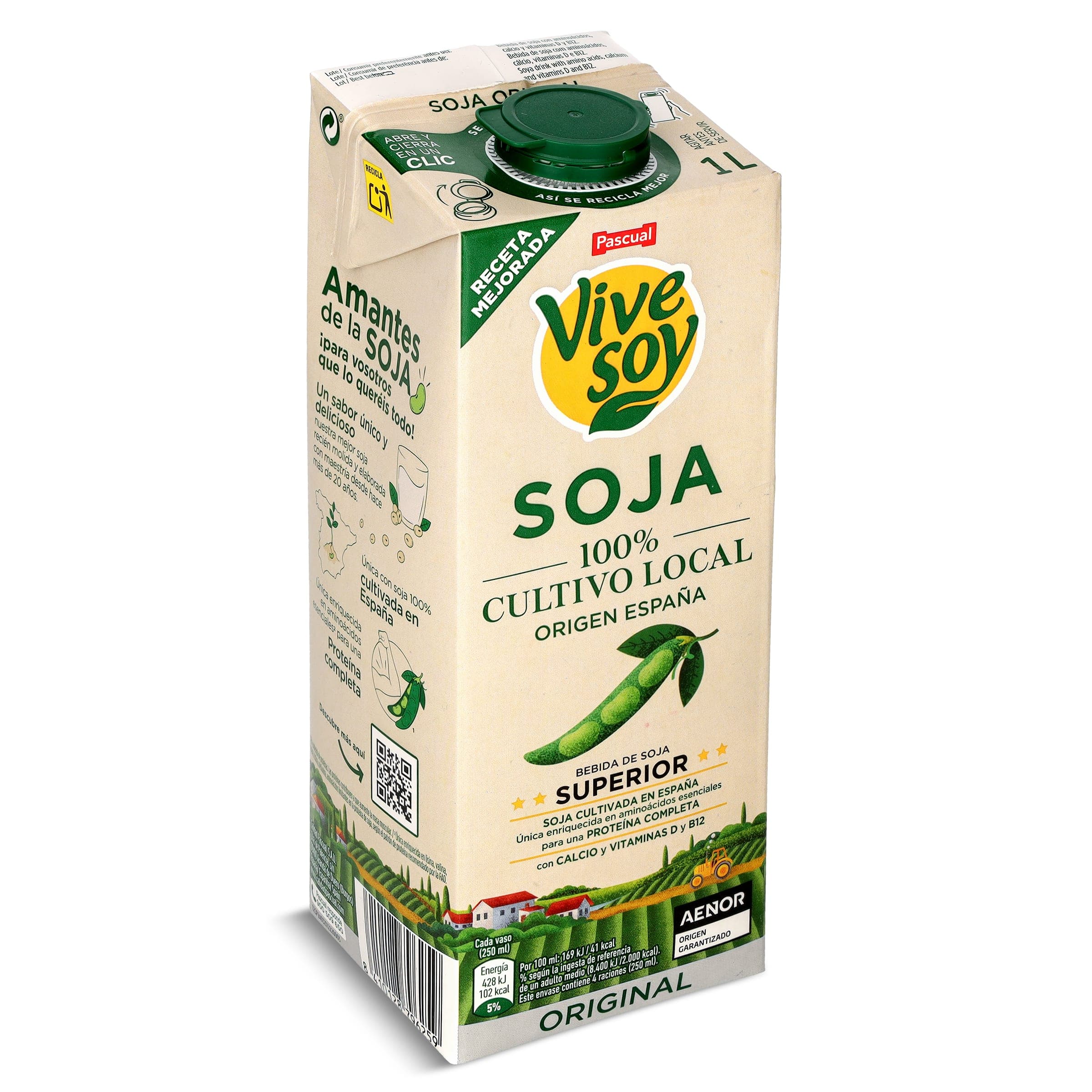 Bebida de soja Pascual Vivesoy 1 L