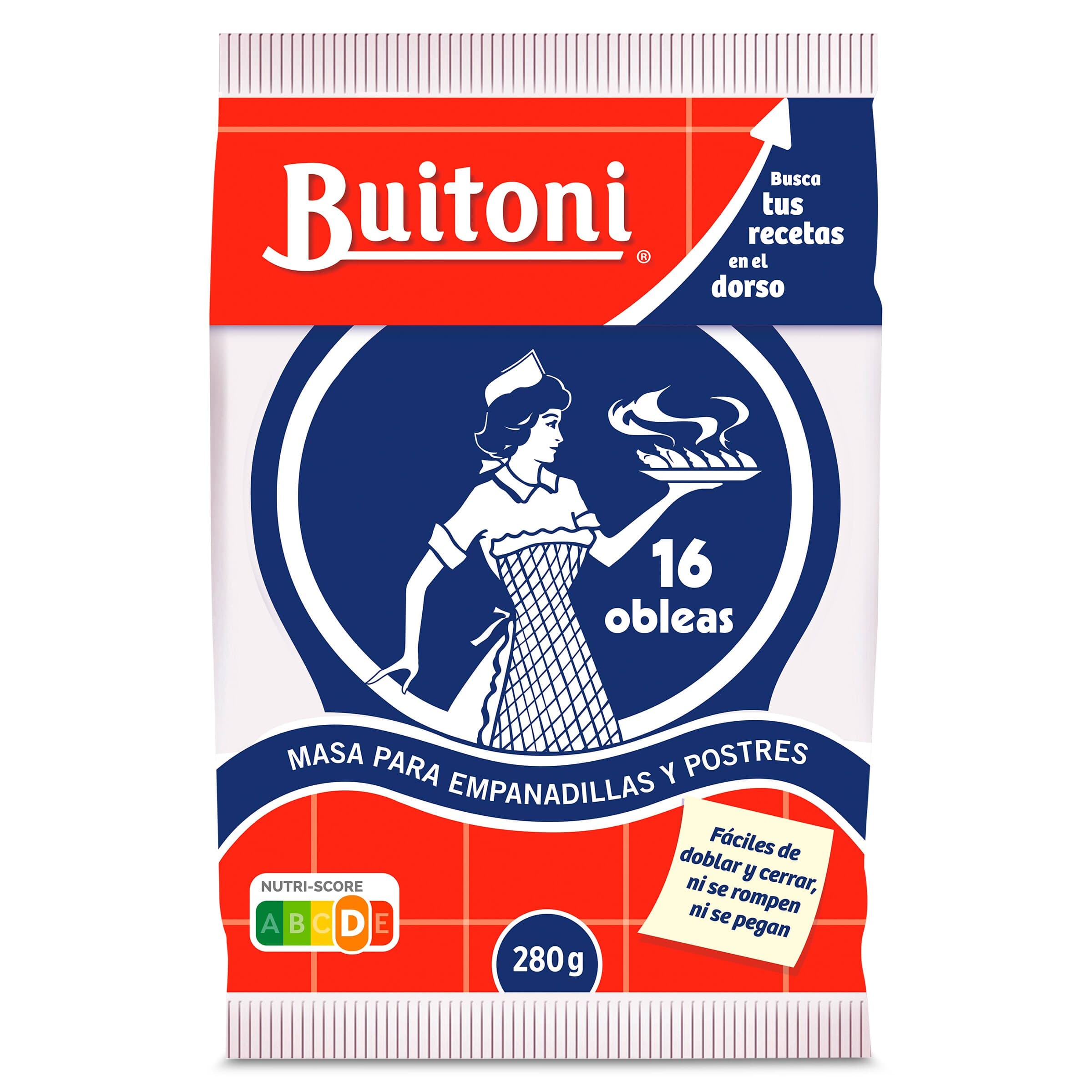 Masa para empanadillas y postres paquete Buitoni bolsa 280 g