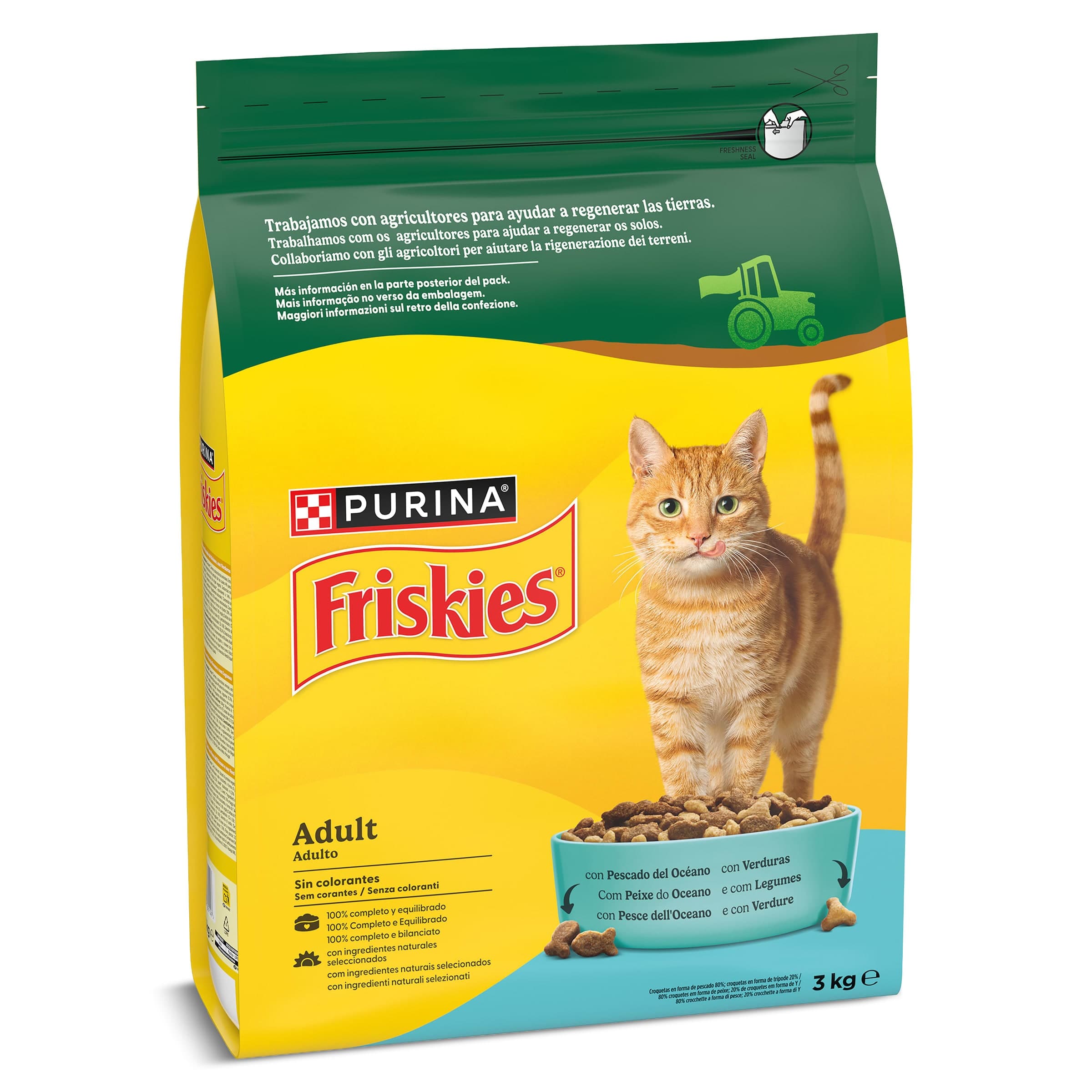 Alimento para gatos salmón Friskies bolsa 3 Kg