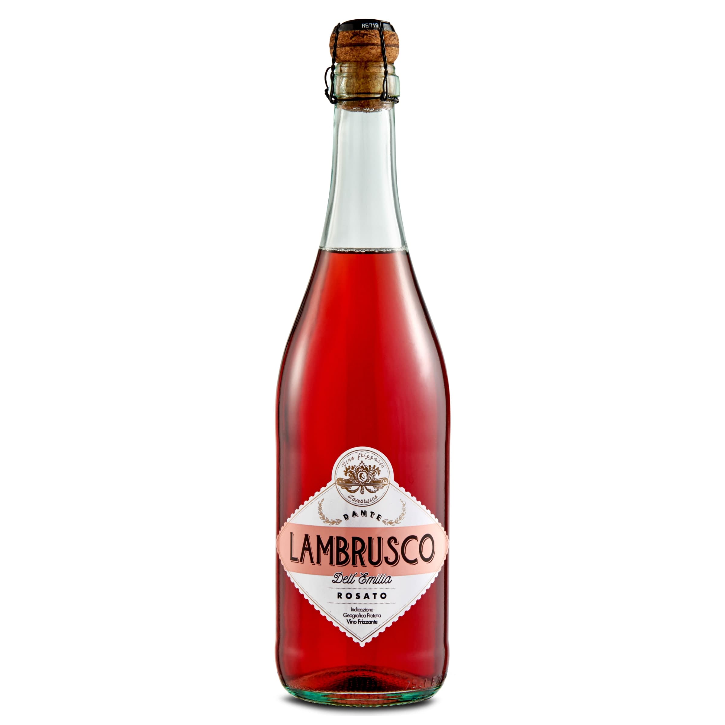 Vino rosado lambrusco Dante 75 cl