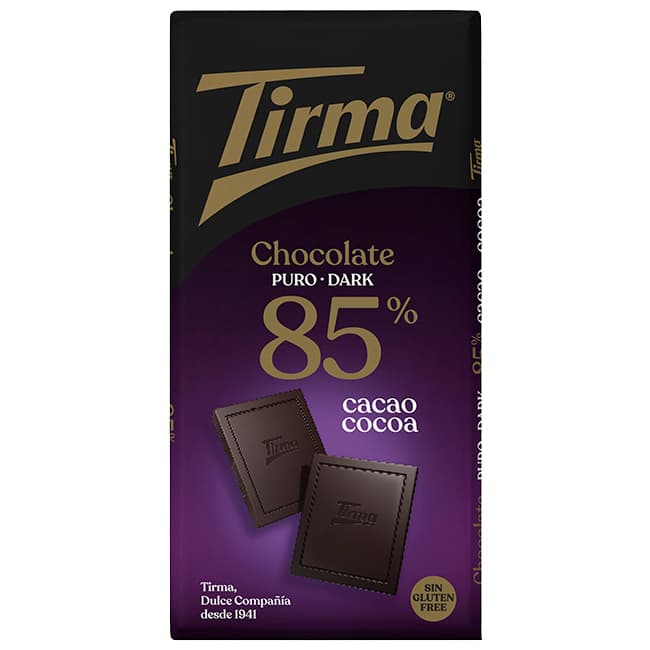 Tirma tableta de chocolate negro 85% 125 g