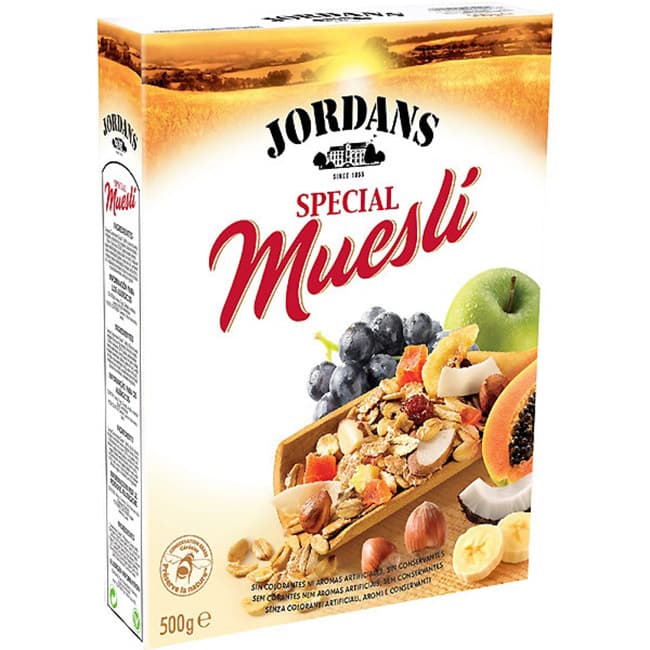 Jordans cereales special muesli con fruta 500 g