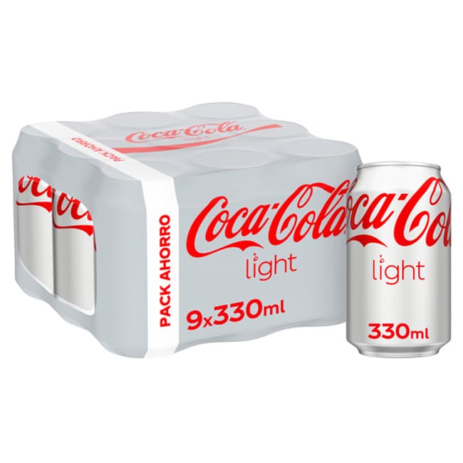 Coca-Cola refresco de cola light 9 x 33 cl