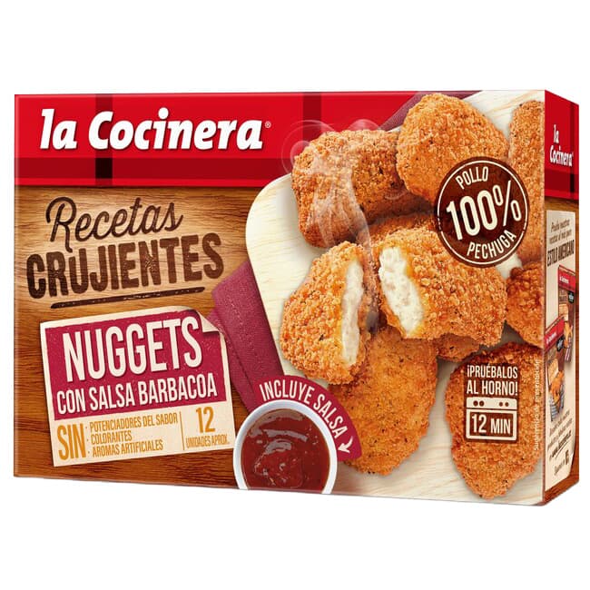 La Cocinera nuggets de pollo con salsa barbacoa 350 g
