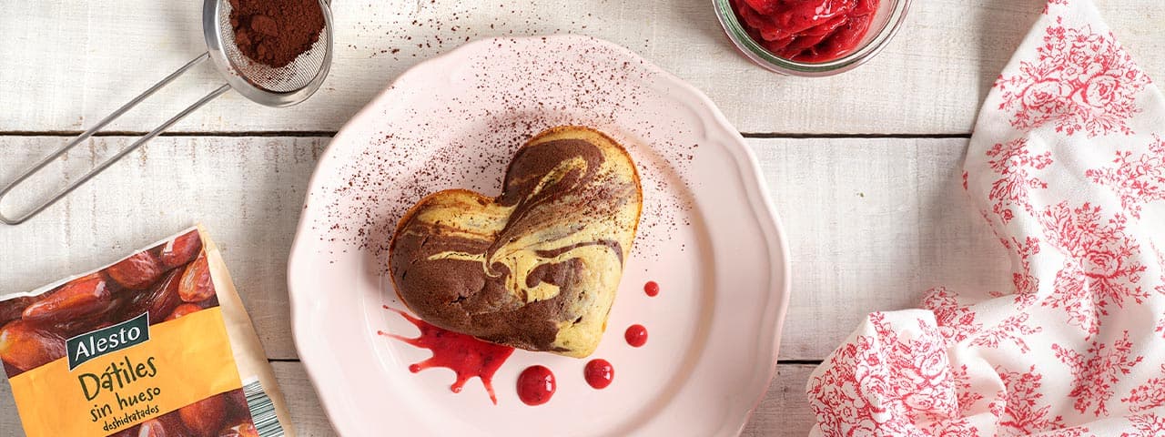 Corazones marmolados