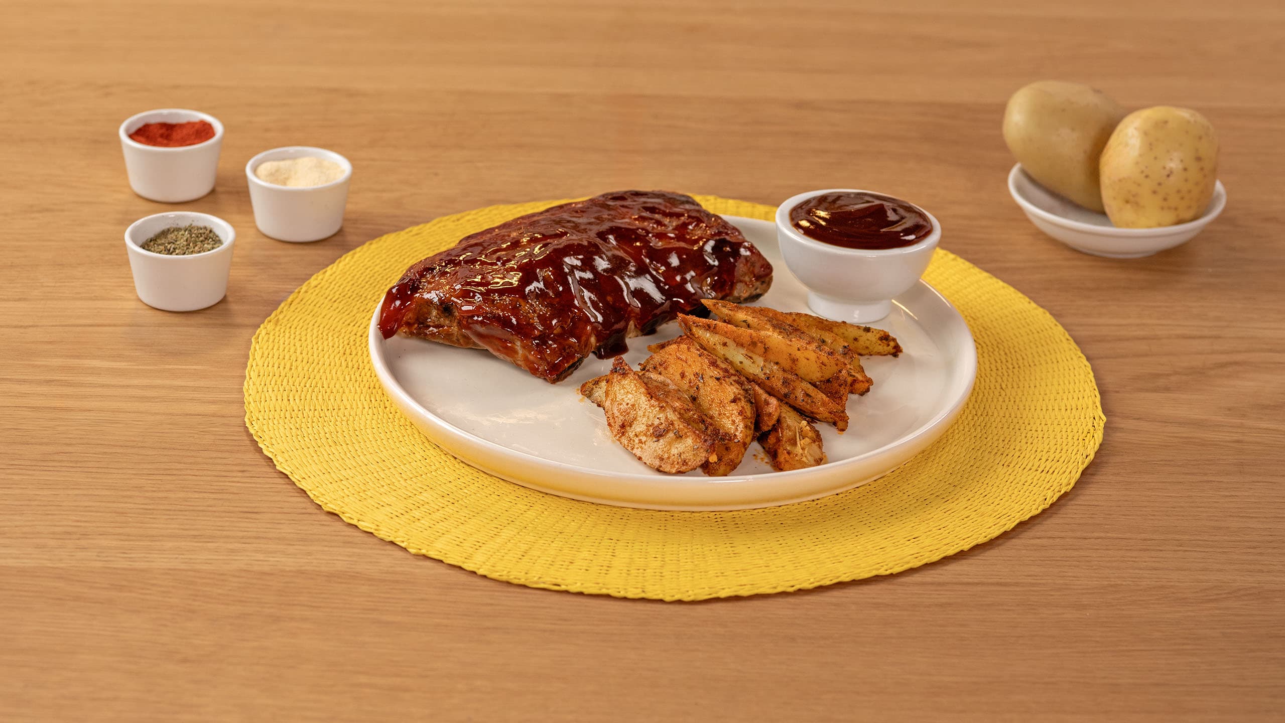 Churrasco de cerdo al horno