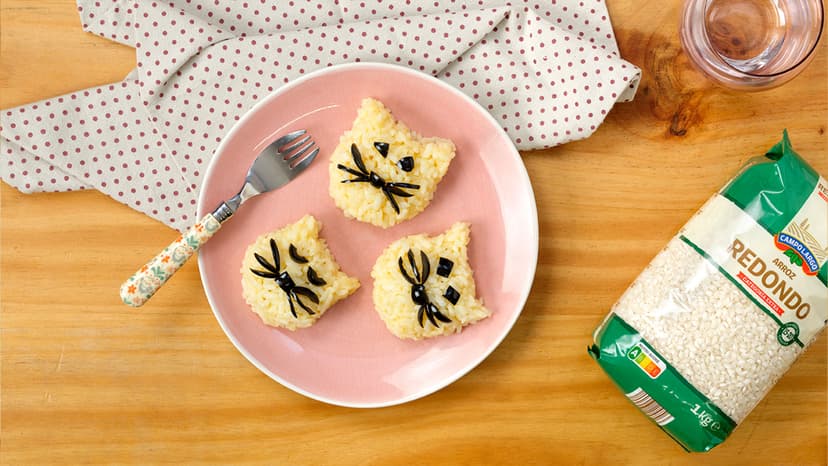 Bolitas de arroz rellenas de carne picada