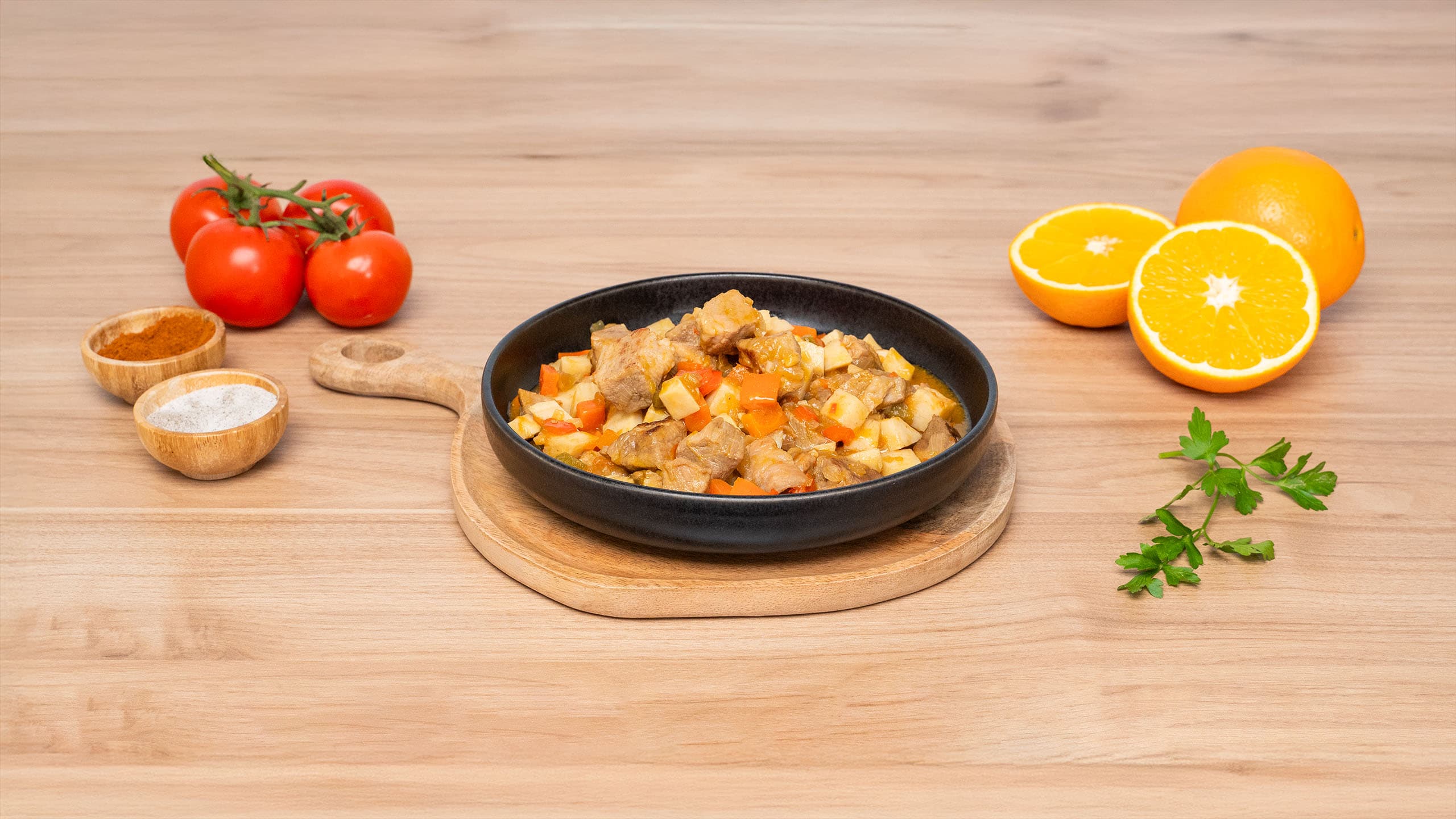 Estofado de secreto de cerdo