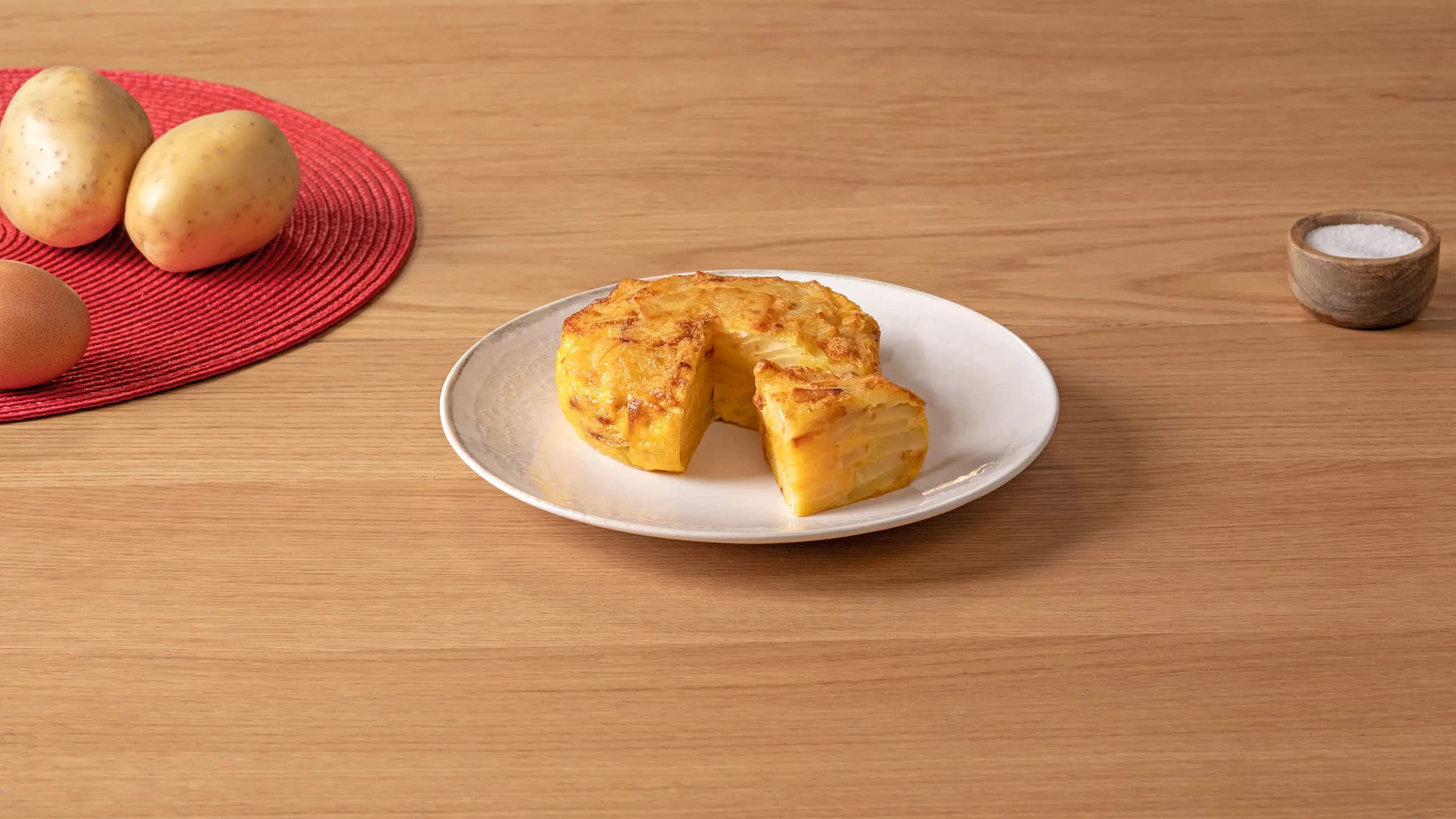 Tortilla de patata en freidora de aire