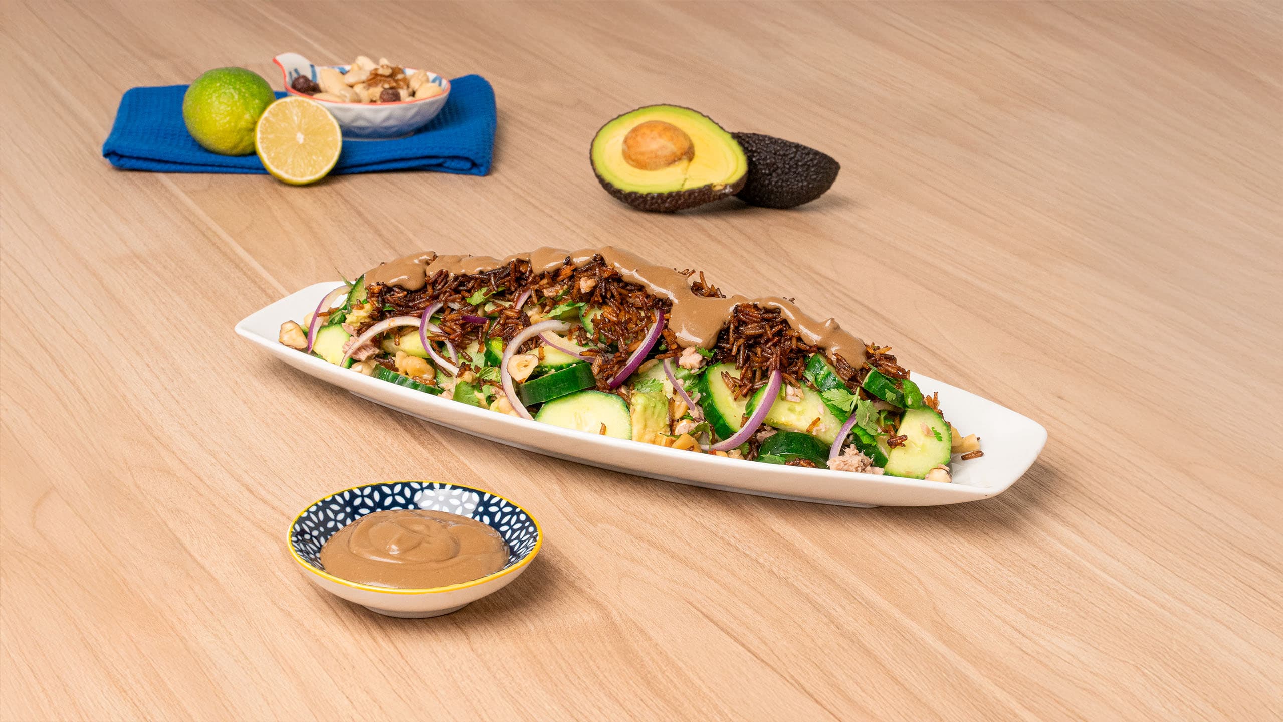 Ensalada de arroz crujiente