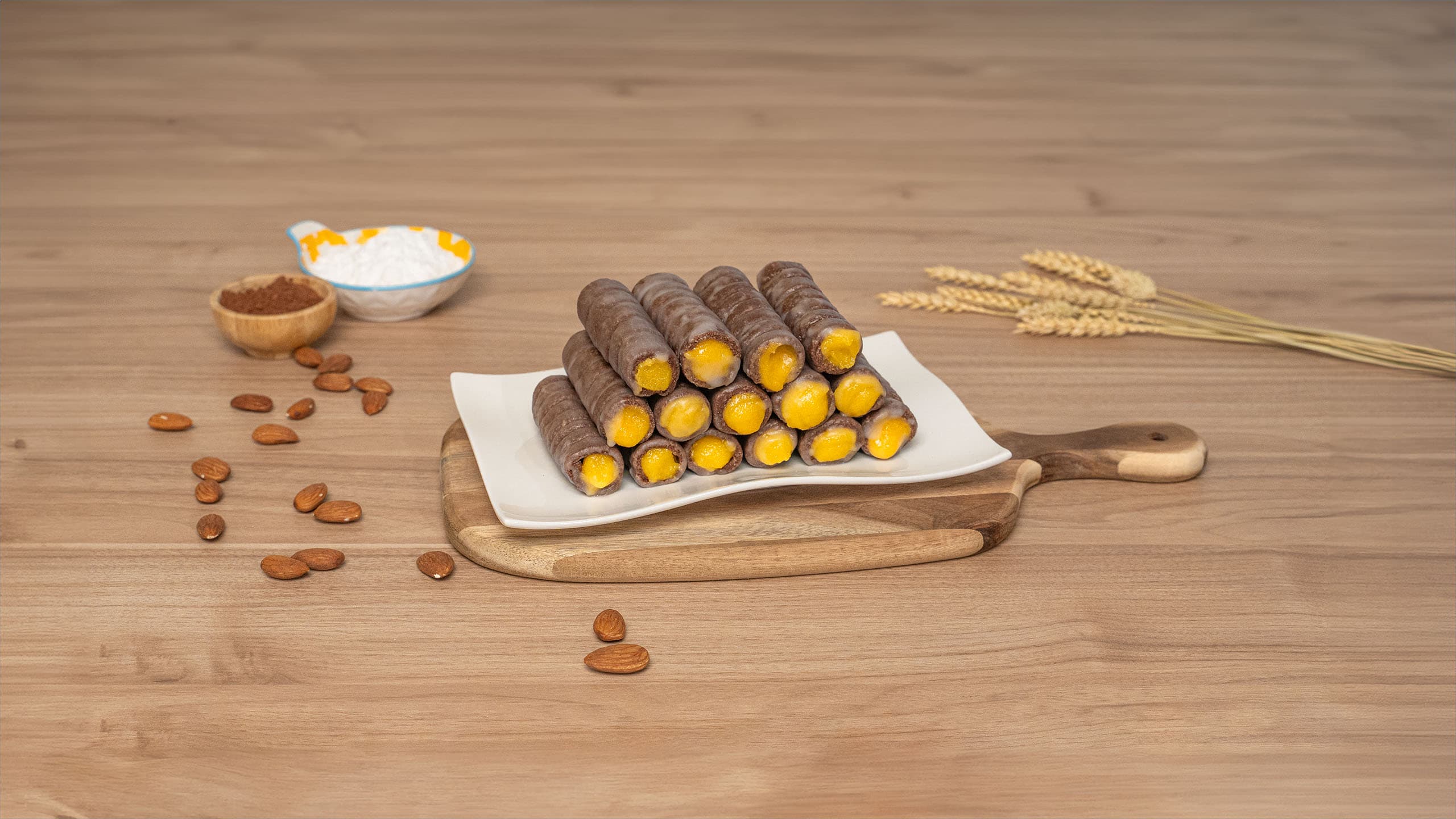 Huesos de santo de chocolate