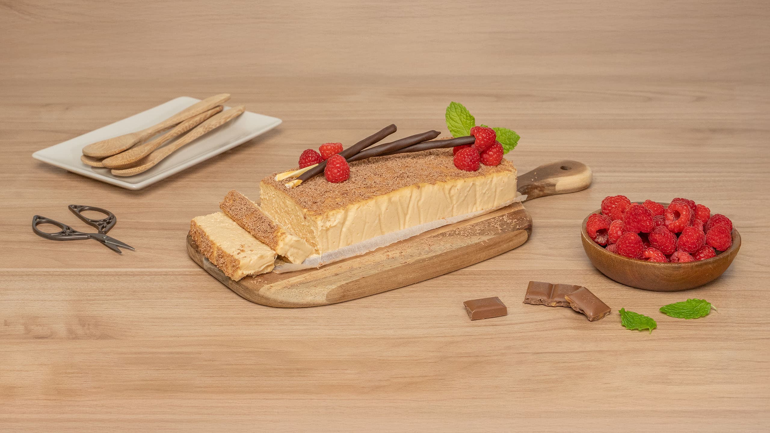 Pudin de piña y dulce de leche