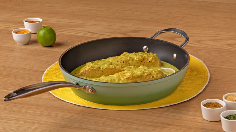 Salmón en salsa de leche de coco