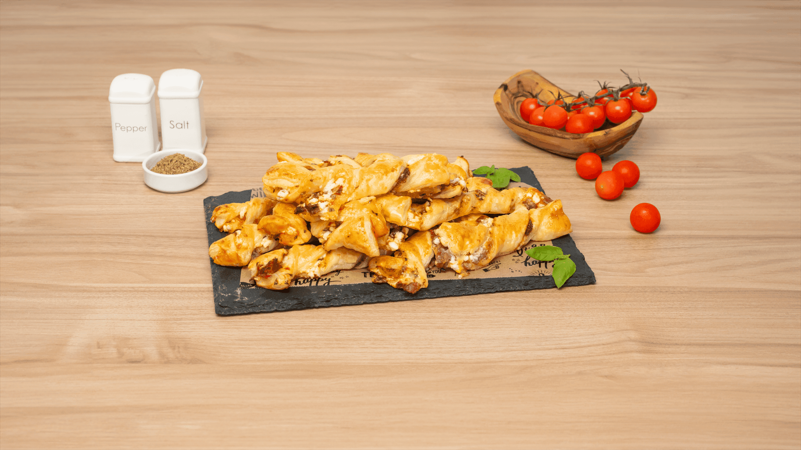 Enrollados de hojaldre