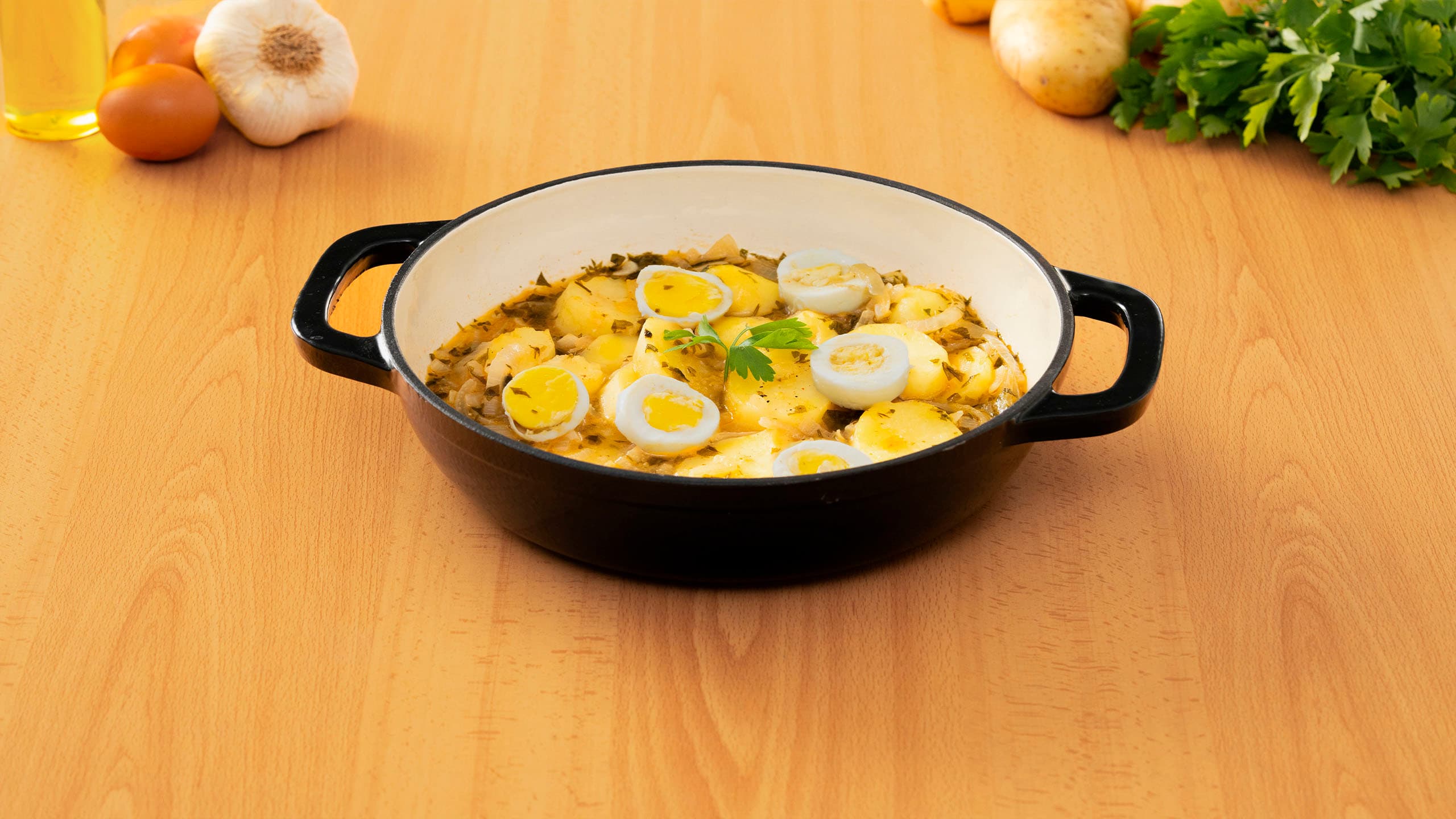 Patatas en salsa verde