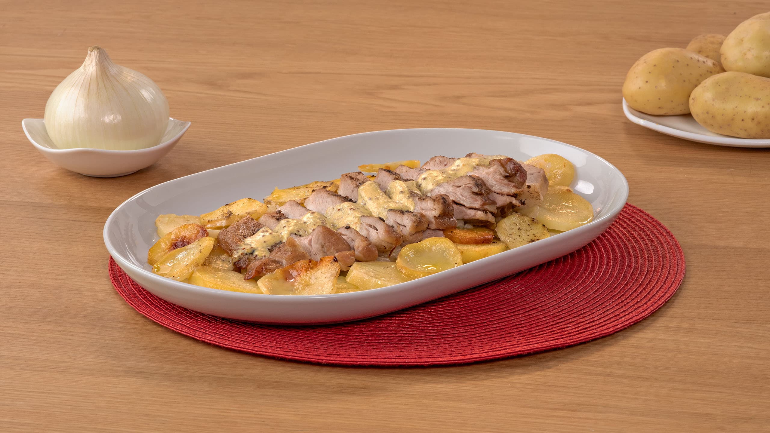 Secreto de cerdo al horno