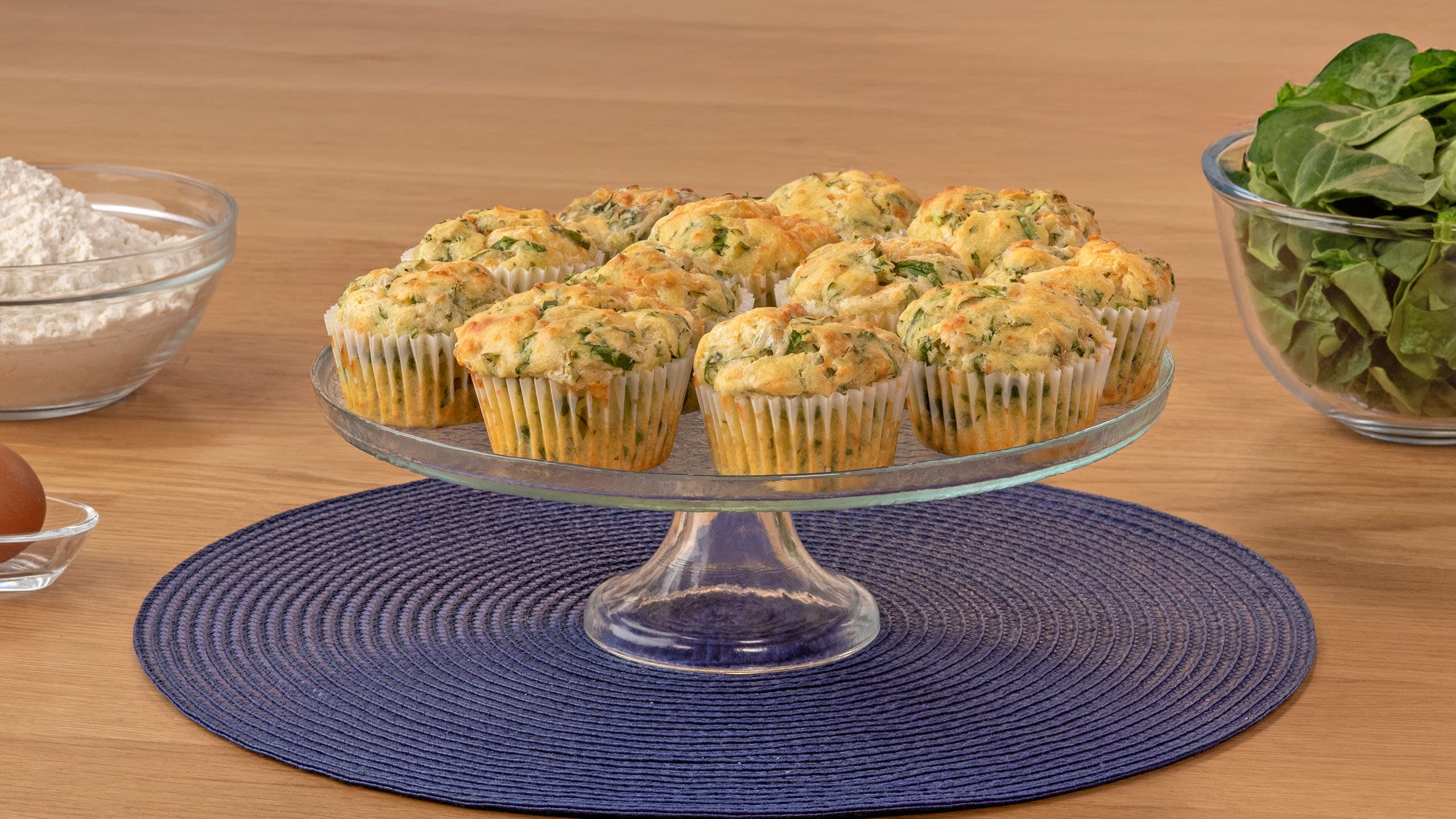 Muffins de espinacas y quesos
