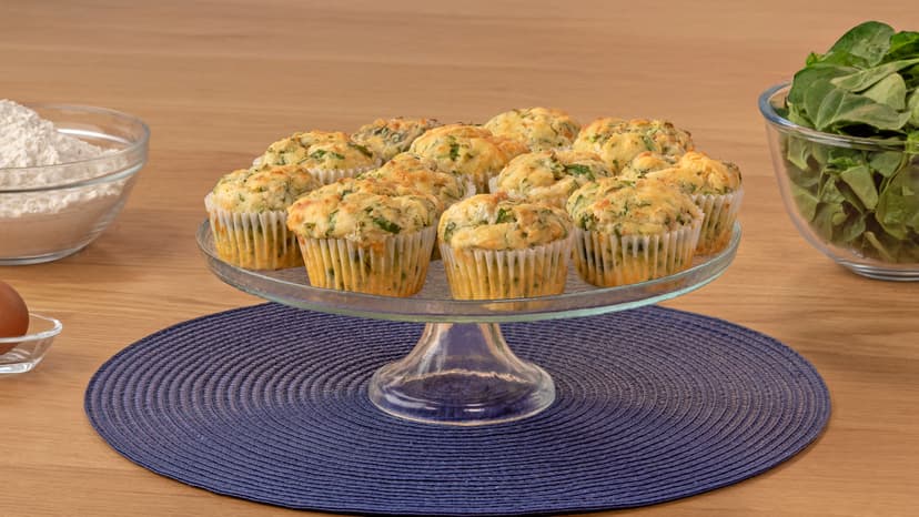 Muffins de espinacas y quesos