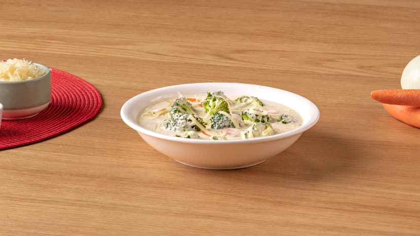 Sopa de brócoli y queso cheddar
