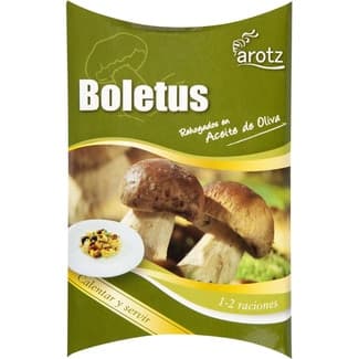 Boletus rehogados en aceite de oliva calentar y servir estuche 100 g - Arotz
