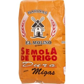 Sémola de trigo para migas paquete 1 kg - El Molino