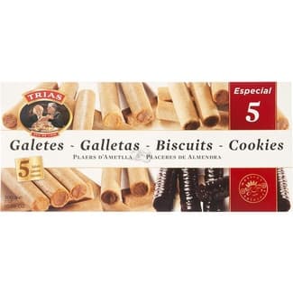 Surtido Especial nº 5 Selección de galletas y barquillos estuche 300 g - Trias