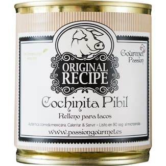 Cochinita Pibil relleno para tacos auténtica comida mejicana lata 285 g - Gourmet Passion