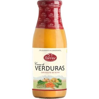 Crema de verduras con aceite de oliva botella 485 ml - Ferrer
