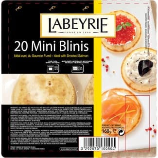 Mini blinis 20 unidades envase 168 g - Labeyrie