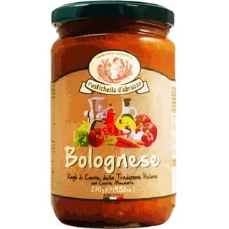 Salsa boloñesa italiana tarro 270 g - Rustichella D'abruzzo