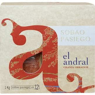 Sobao pasiego de mantequilla granja obrador I.G.P. 12 unidades paquete 1 kg - El Andral