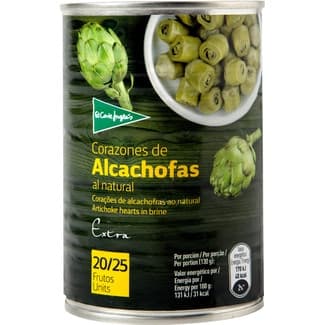 Corazones de alcachofas 20-25 piezas lata 240 g neto escurrido - El Corte Ingles