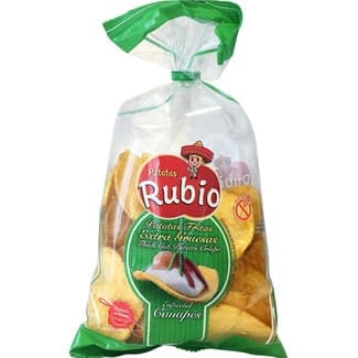 Patatas fritas artesanas extra gruesas especial canapés Sin Gluten bolsa 225 g - Rubio