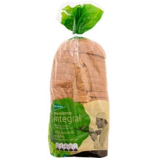 Pan rústico integral con corteza bolsa 550 g - El Corte Ingles
