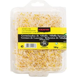 Germinados de alfalfa tarrina 100 g - Fanya