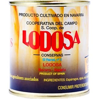 Yemas de espárragos IGP de Navarra medias lata 135 g neto escurrido - Lodosa