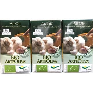 Salsa ali oli procedente de agricultura ecológica pack 3 envases 125 ml - Arteoliva