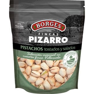 PIZARRO pistachos tostados y salados bolsa 130 g - Borges