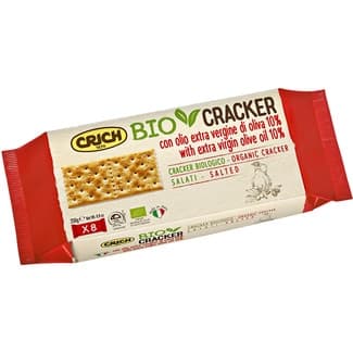 Cracker con aceite de oliva virgen y con sal ecológico envase 250 g - Crich