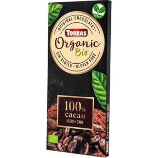 Organic Bio chocolate negro 100% ecológico y sin gluten tableta 100 g - Torras