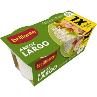Arroz cocido largo formato xl pack 2 envases 200 g - Brillante