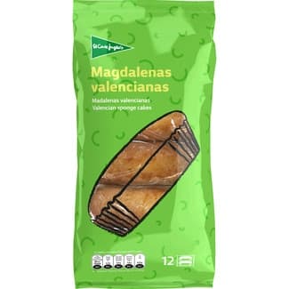 Magdalenas valencianas 12 unidades envasadas en pack de 2 bolsa 350 g - El Corte Ingles