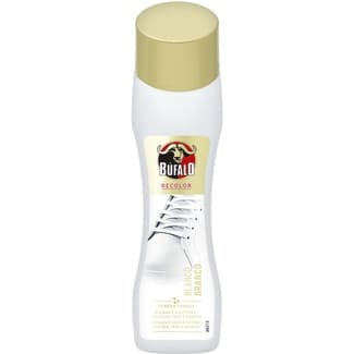 Reparador blanco blanquea y cubre roces para cuero textil y sintéticos bote 50 ml con aplicador - Bufalo