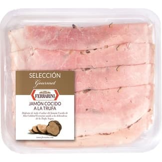Jamón cocido italiano a la trufa en lonchas envase 100 g sin gluten sin lactosa - Ferrarini
