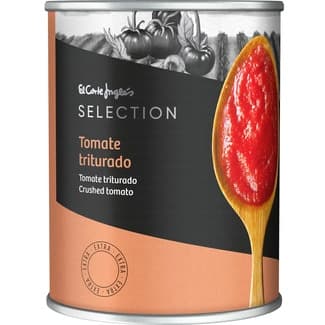 Tomate natural triturado calidad extra lata 400 g neto escurrido - El Corte Ingles Selection