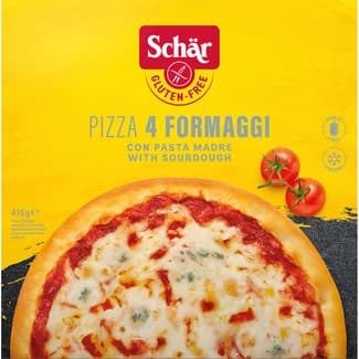 Pizza con 4 quesos con masa madre sin gluten envase 415 g - Schar