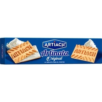 Galletas de barquillo rellenas de nata paquete 210 g - Artiach Artinata
